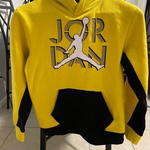 Jordan Yellow and Black Hoodie